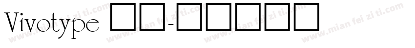 Vivotype 普通字体转换